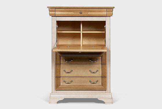 Тумба высокая "Оливия" массив и шпон ольхи 7