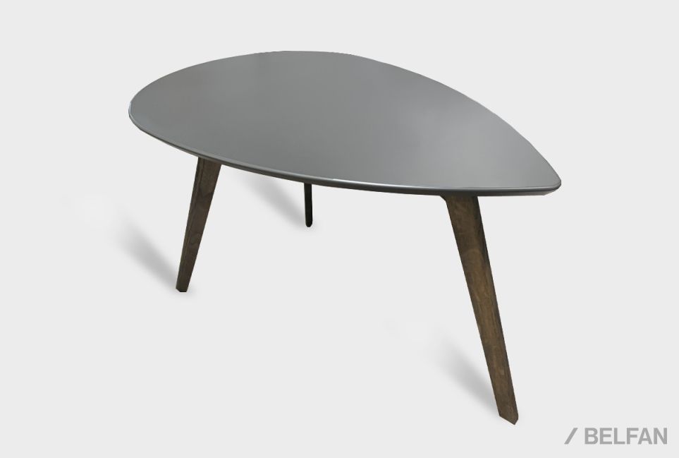 Стол журнальный "Уоллстрит" капля 266 массив дуба, МДФ 1