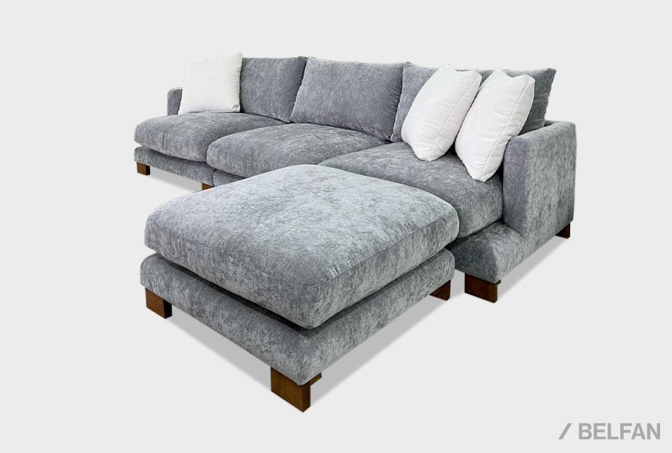 "Леформ" диван 3-х местный с пуфом 4