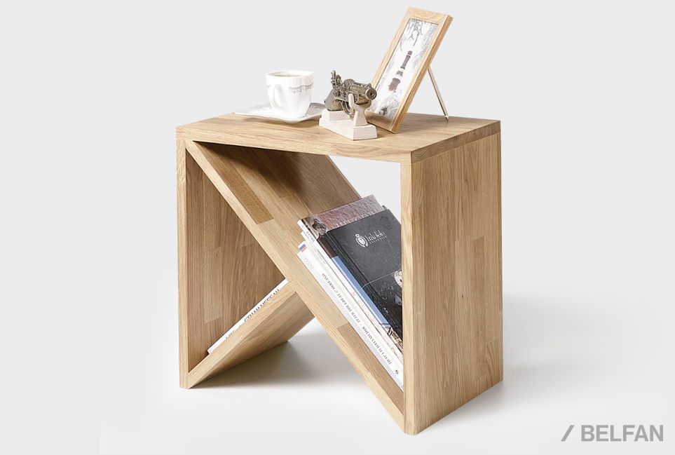 Стол прикроватный "Арт" Д массив дуба 3