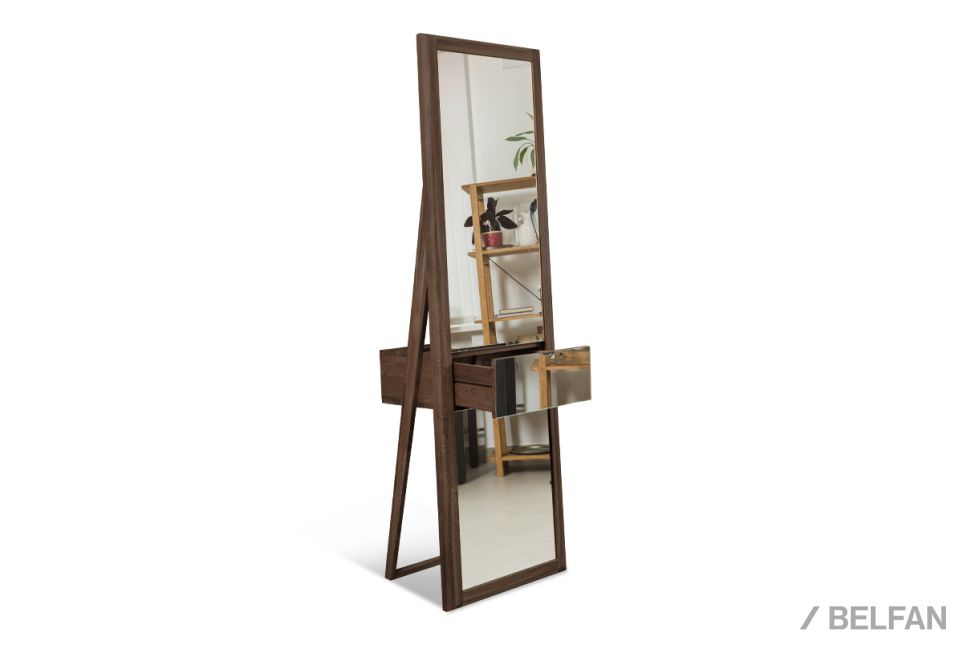 Зеркало напольное "Арт" массив дуба 1