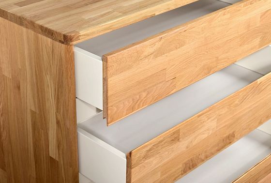 Комод "Уоллстрит" 3 массив дуба, МДФ 10