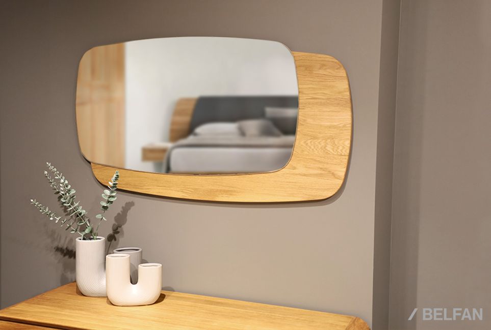 Зеркало настенное "Монблан" массив дуба 4