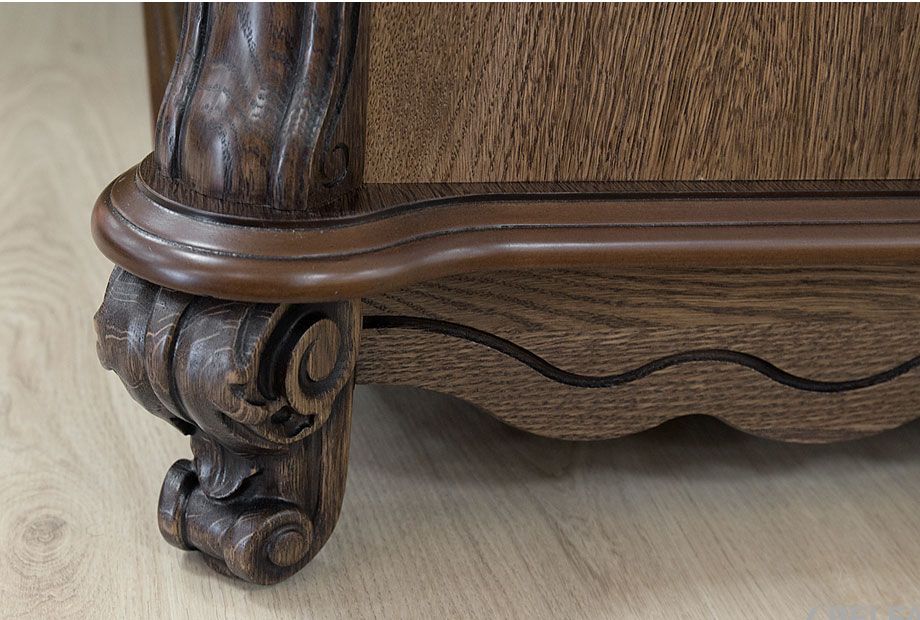 Тумба "Алези 3з" массив и шпон дуба 3