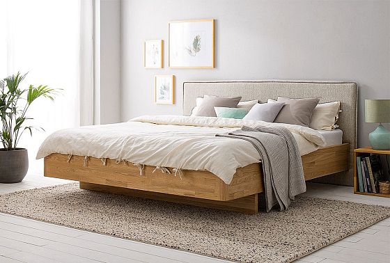 Кровать "Норд" (мягкое изголовье) массив дуба 5