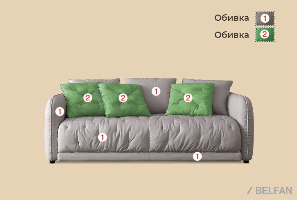 "Kassel" диван 2-х местный 2