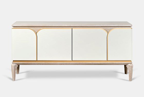 Тумба под ТВ "Алекса" массив и шпон дуба, МДФ 6