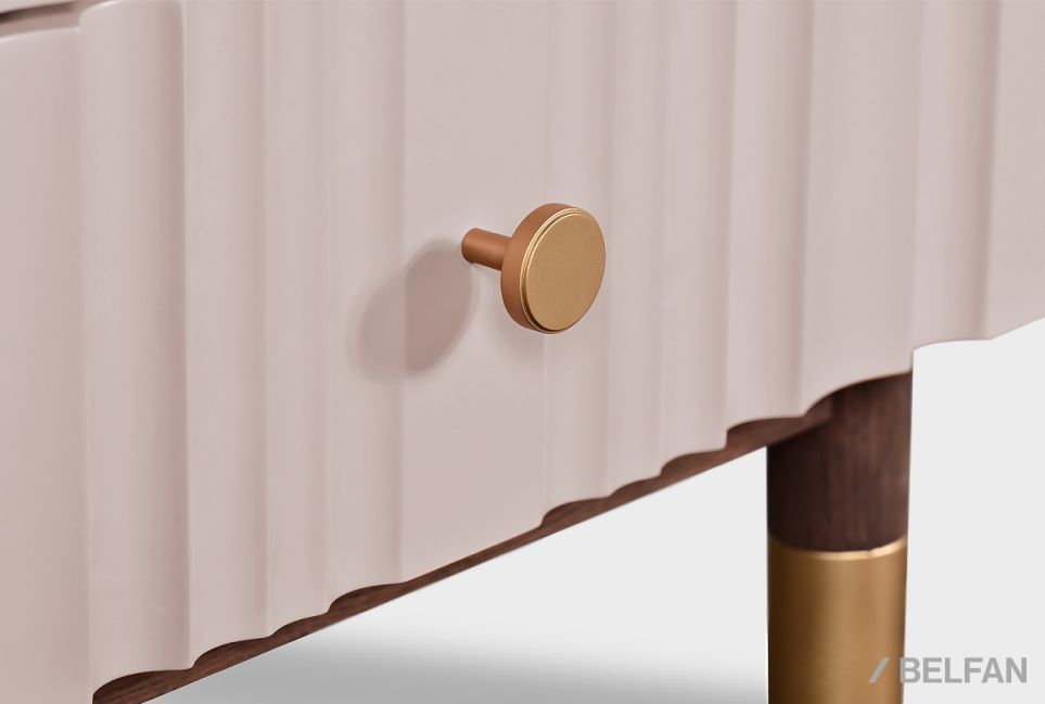 Тумба прикроватная "Меридиан" массив дуба, МДФ 2