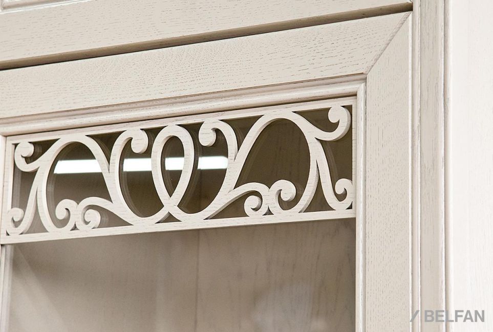 Шкаф навесной 2-х секционный "Тэфи" (левый) массив и шпон дуба 3