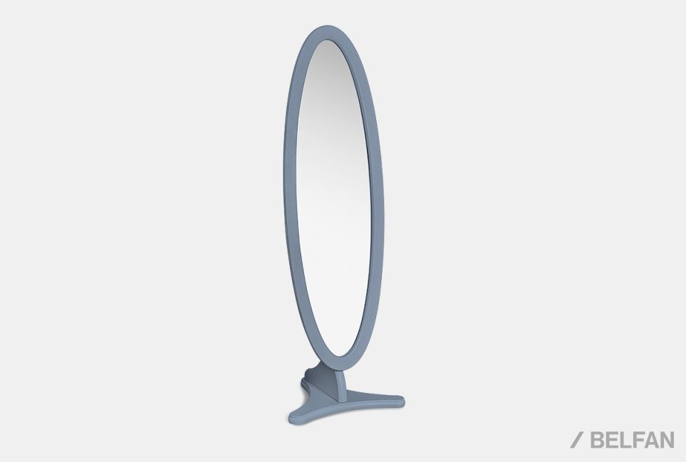 Зеркало напольное "Флерон" массив и шпон дуба 1