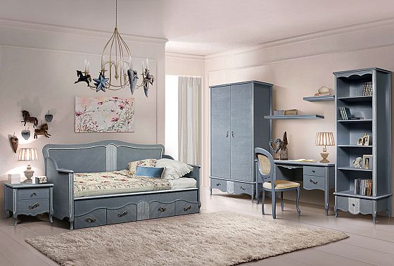 Полка навесная "Катрин" массив и шпон дуба 3