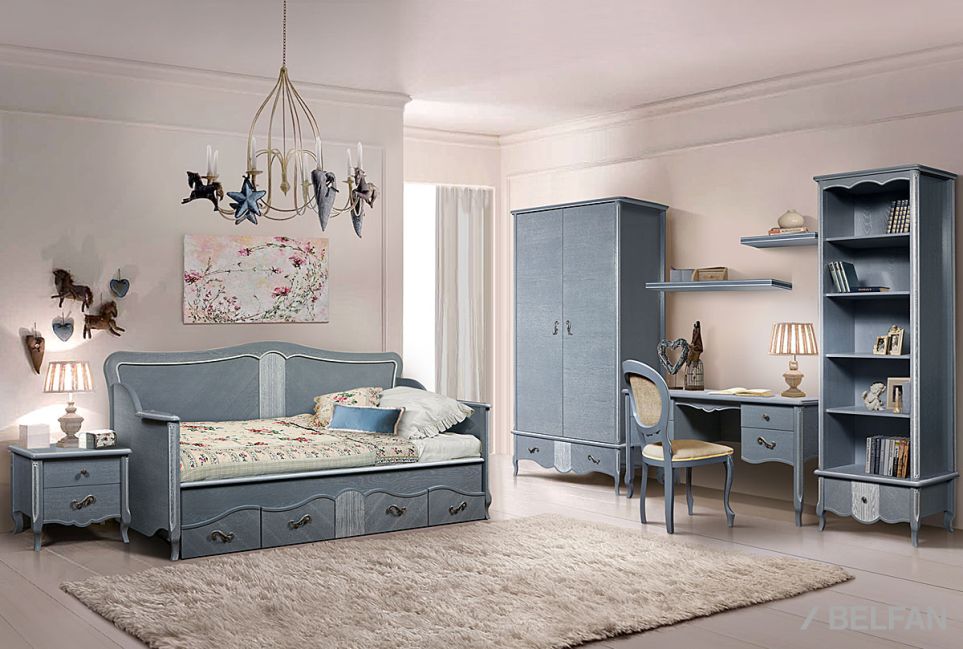 Полка навесная "Катрин" массив и шпон дуба 2