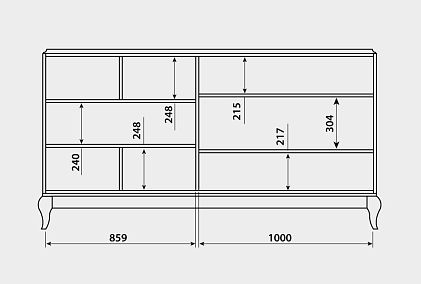 Тумба-купе "Соната" (декор)