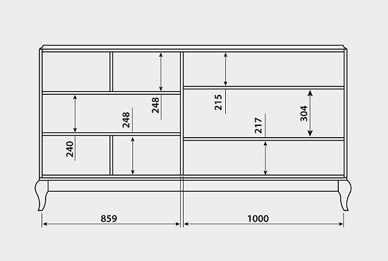 Тумба-купе "Соната" (декор) массив и шпон дуба 6
