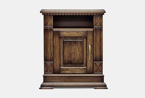 Тумба прикроватная "Верди Люкс" массив и шпон дуба 5