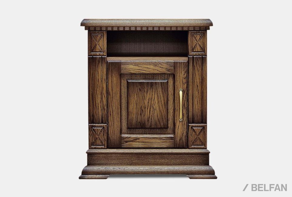 Тумба прикроватная "Верди Люкс" массив и шпон дуба 1