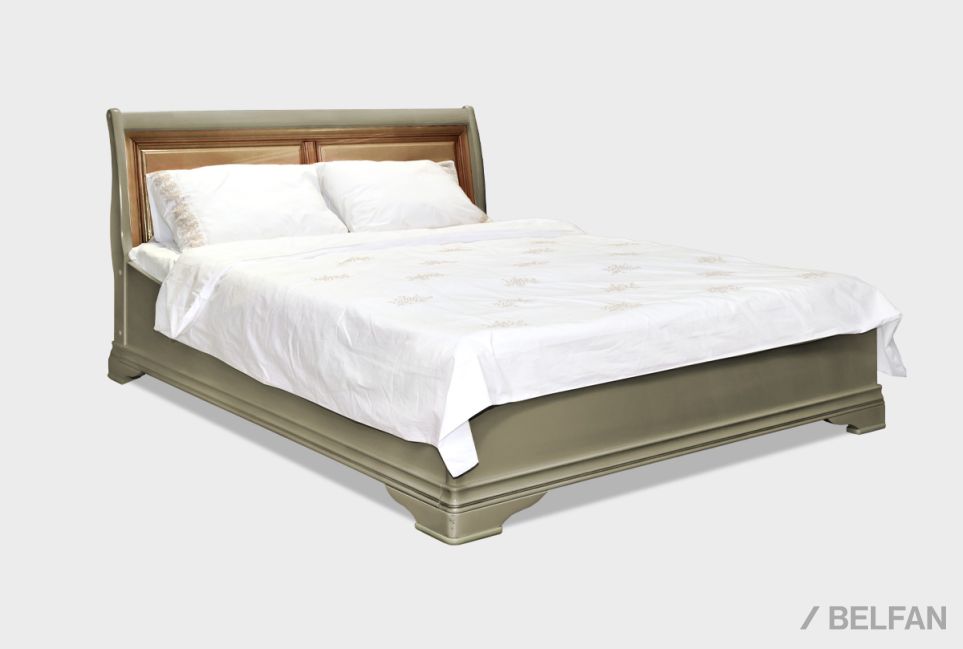 Кровать "Оливия" (низкое изножье) массив и шпон ольхи 3