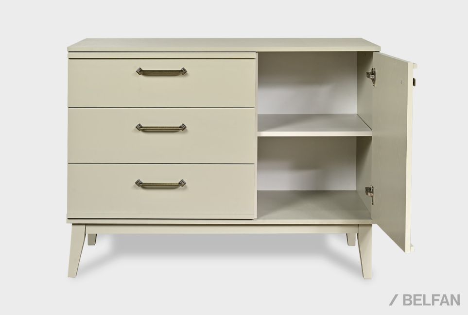 Комод "Чикаго" (3 ящика) массив и шпон дуба 9