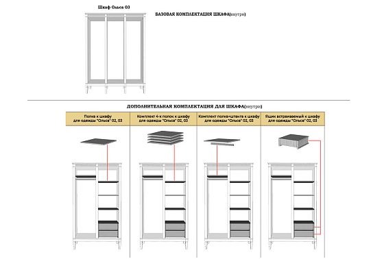 Шкаф для одежды 3-х дверный "Ольса" 03 массив сосны 9