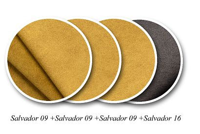 "Бенд" диван с оттоманкой; нераскл.; 2L6R; Salvador 09 (38623)+Salvador 09 (38623)+Salvador 09 (38623)+Salvador 16(38628(0); (гр. 1/МТХ)