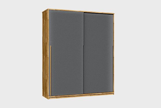 Шкаф-купе 2-х дверный "Уоллстрит" массив дуба, МДФ 5