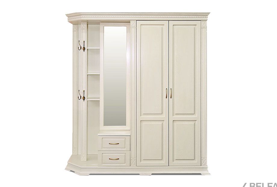 Шкаф комбинированный "Верди Люкс" 1 массив и шпон дуба 2