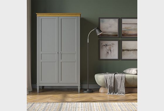 Шкаф для одежды 2-х дверный "Ольса-С" 20 массив сосны 7