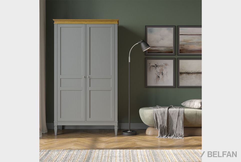 Шкаф для одежды 2-х дверный "Ольса-С" 20 массив сосны 1