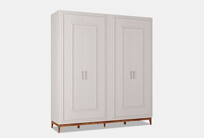 Шкаф 4-х дверный "Сакраменто" (с декором); *А-016.304; марципан, орех