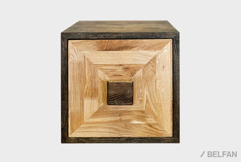 Модуль для стеллажей открытых 1-но дв. "Cube Design" массив дуба 2