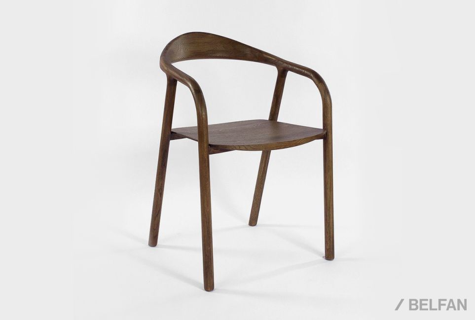 Стул "Лугано" с подлокотниками массив берёзы 1