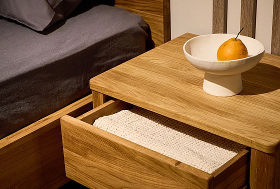 Тумба прикроватная "Норд" массив дуба 14