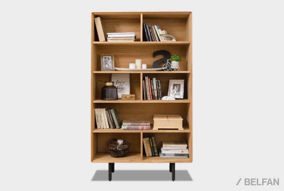 Стеллаж "Норман" 2 массив дуба, металл 1