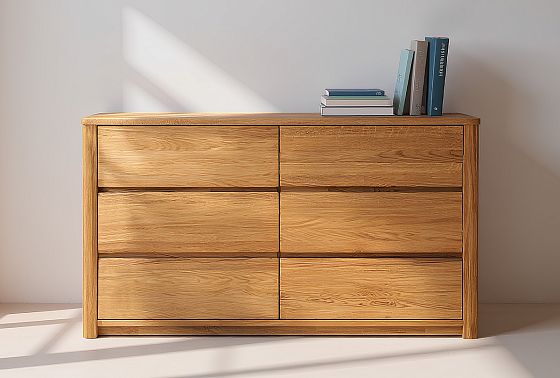 Комод 2-х секционный "Норд" массив дуба 13