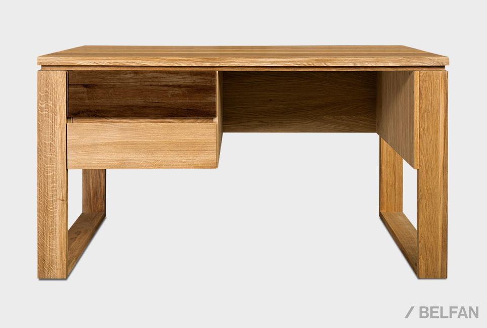 Стол письменный "Берген" В массив и шпон дуба 5