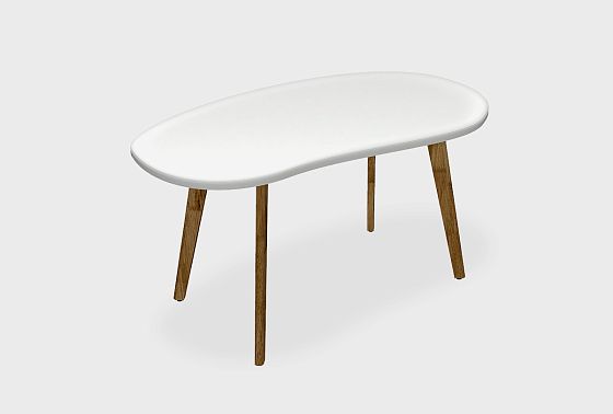 Стол журнальный "Уоллстрит" овальный 267 массив дуба, МДФ 4