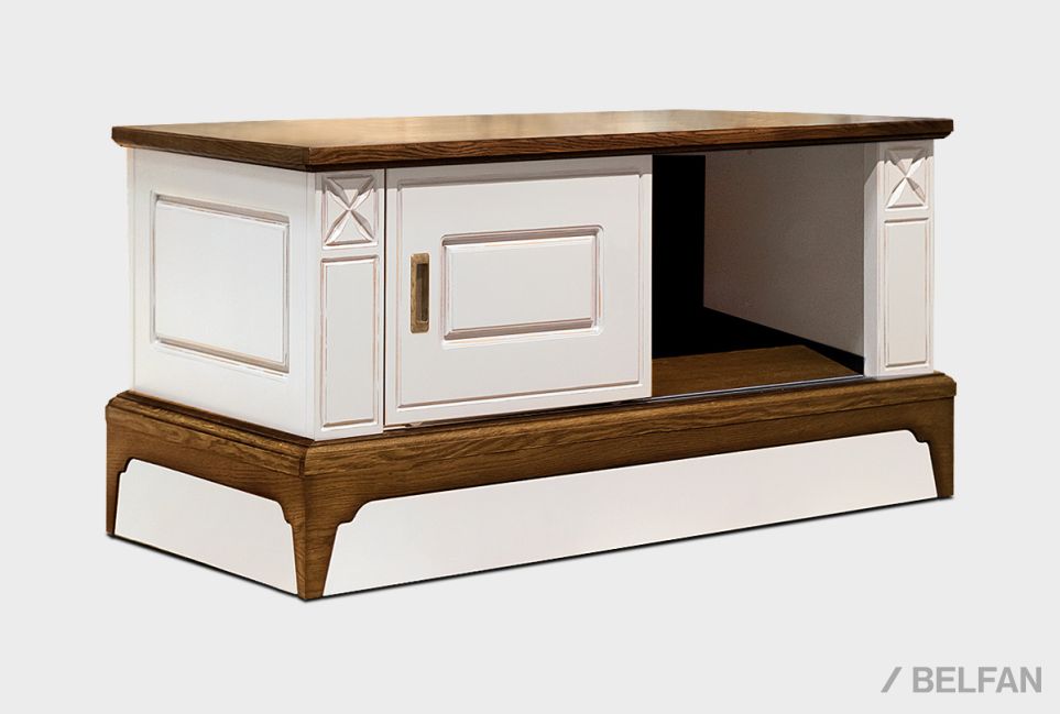 Стол журнальный "Бриансон" массив и шпон дуба, МДФ 1