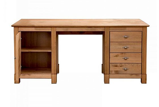 Стол письменный "Рауна" 14 (2 тумбы) массив сосны 4