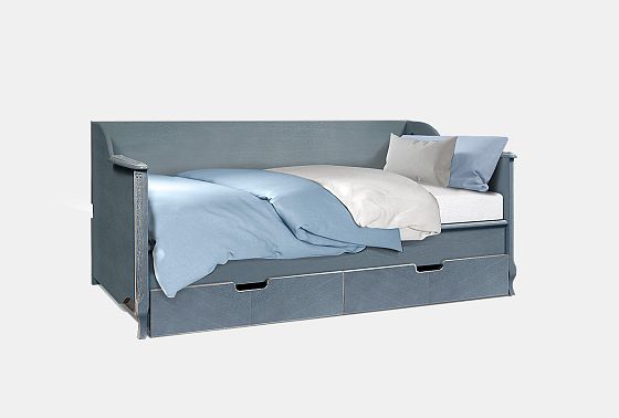 Кровать односпальная "Катрин" 90 массив и шпон дуба 3