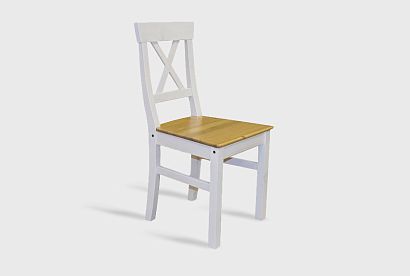 Стул "Хельсинки"; белый воск+антик