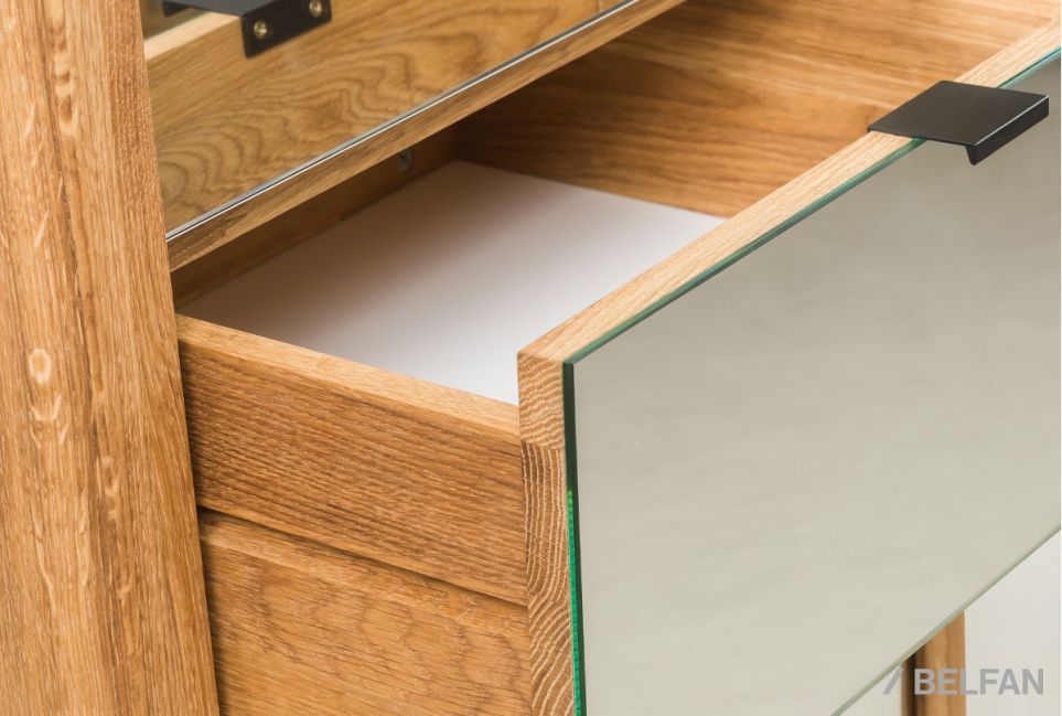 Зеркало напольное "Арт" массив дуба 3