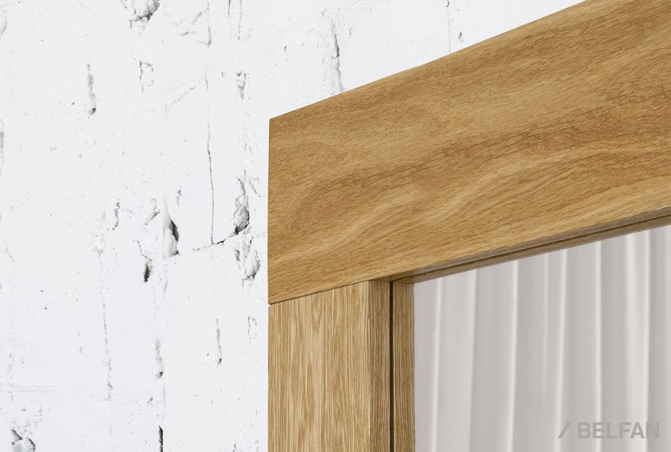 Зеркало настенное "Норд" (вертикальное) массив дуба 2