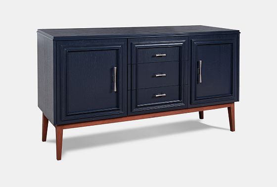 Тумба "Сакраменто" 3 (с ящиками) массив и шпон дуба, МДФ 12