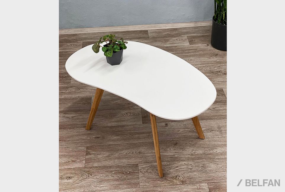 Стол журнальный "Уоллстрит" овальный 267 массив дуба, МДФ 5