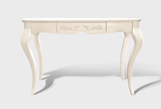 Стол туалетный "Соната" с декором (без надставки) массив и шпон дуба 2