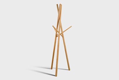 Вешалка напольная "Арт"; бейц-масло