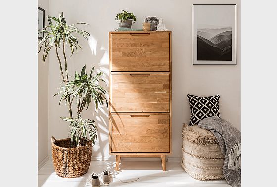 Тумба для обуви "Ирвинг" массив дуба 8