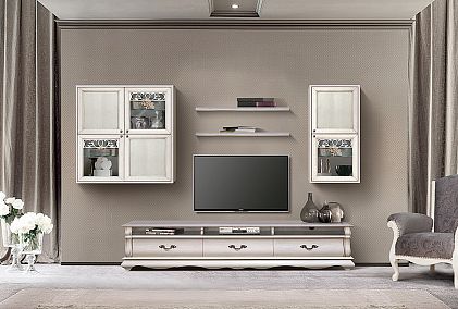 Шкаф навесной 2-х секционный "Тэфи" (левый)