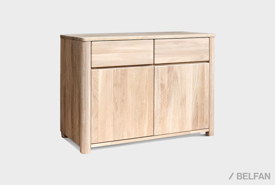 Тумба 2-х дверная "Норд" массив дуба 1