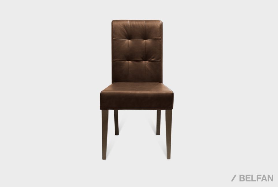 Стул "Берген" (кожа) массив дуба 1